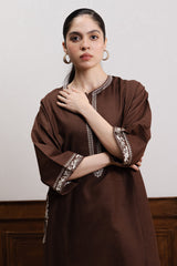 ZARA SHAHJAHAN - 2PC EMBROIDERED KURTA WITH EMBROIDERED TROUSER - A731