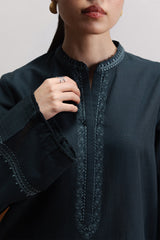 ZARA SHAHJAHAN - 2PC EMBROIDERED KURTA WITH EMBROIDERED TROUSER - A616