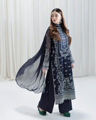 LUMEA - STITCHED 3 PIECE EMBROIDERED CHIFFON