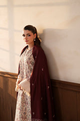 ZEENAT - STITCHED 3 PIECE EMBROIDERED DHANAK