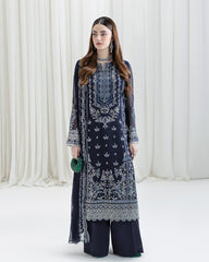 LUMEA - STITCHED 3 PIECE EMBROIDERED CHIFFON
