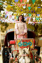 ANEELAS - 3PC DHANAK EMBROIDERED SHIRT COURTRAI DUPATTA - A2010