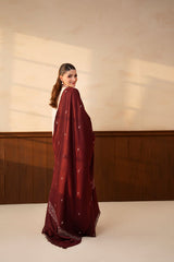 ZEENAT - STITCHED 3 PIECE EMBROIDERED DHANAK