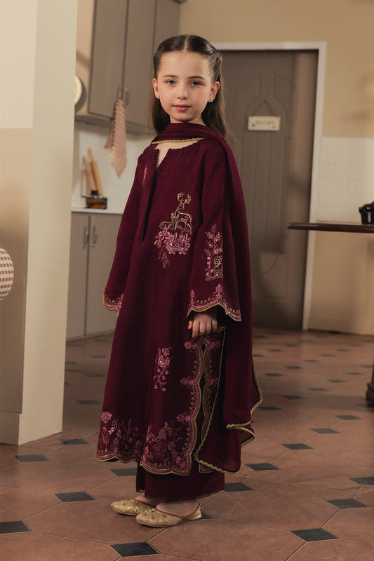 ZIVA - 3PC KOREAN RAW SILK EMBROIDERED SUIT