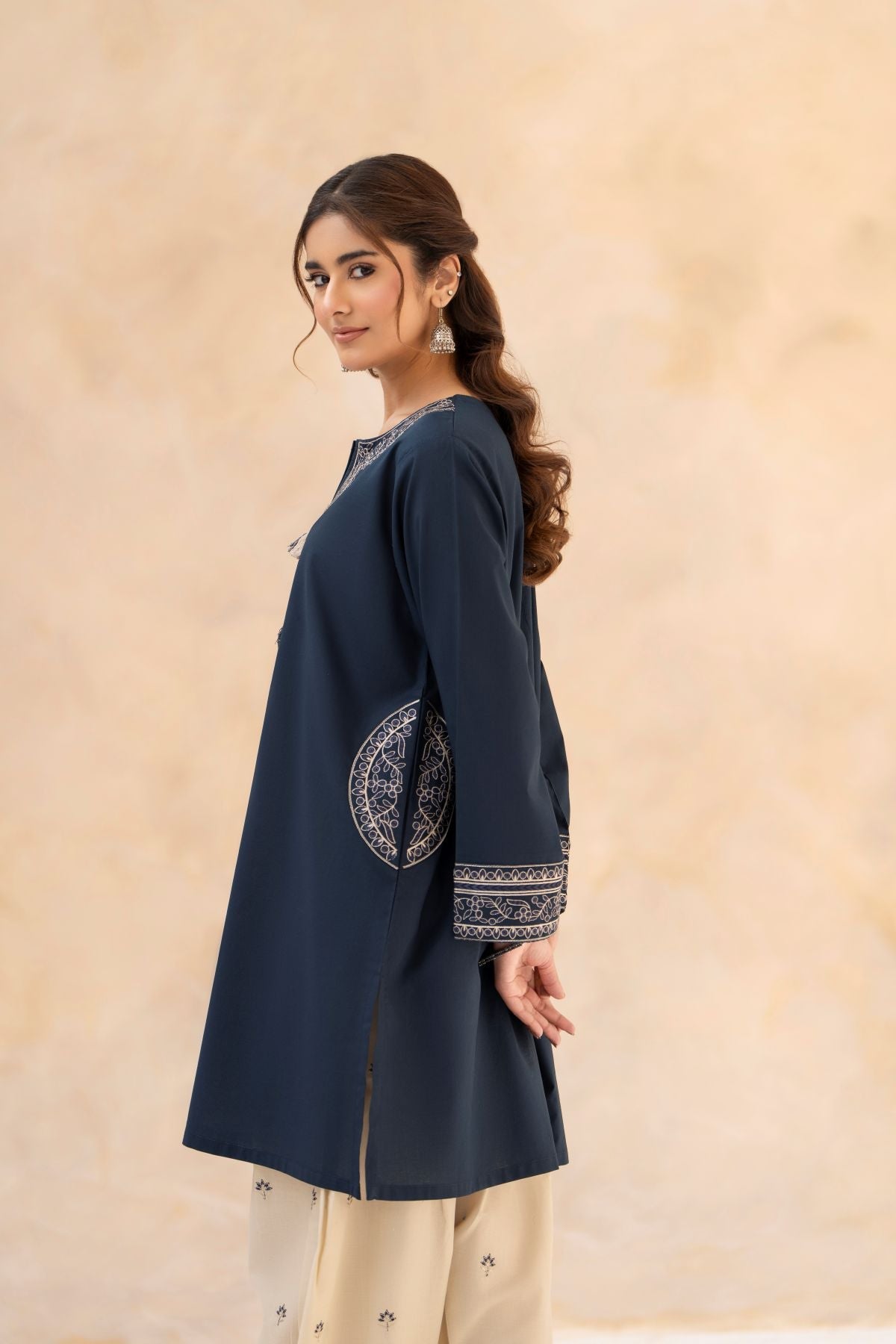 LAZULI-2PC LAWN EMBROIDERED SHIRT WITH LAWN EMBROIDERED TROUSER-P-305