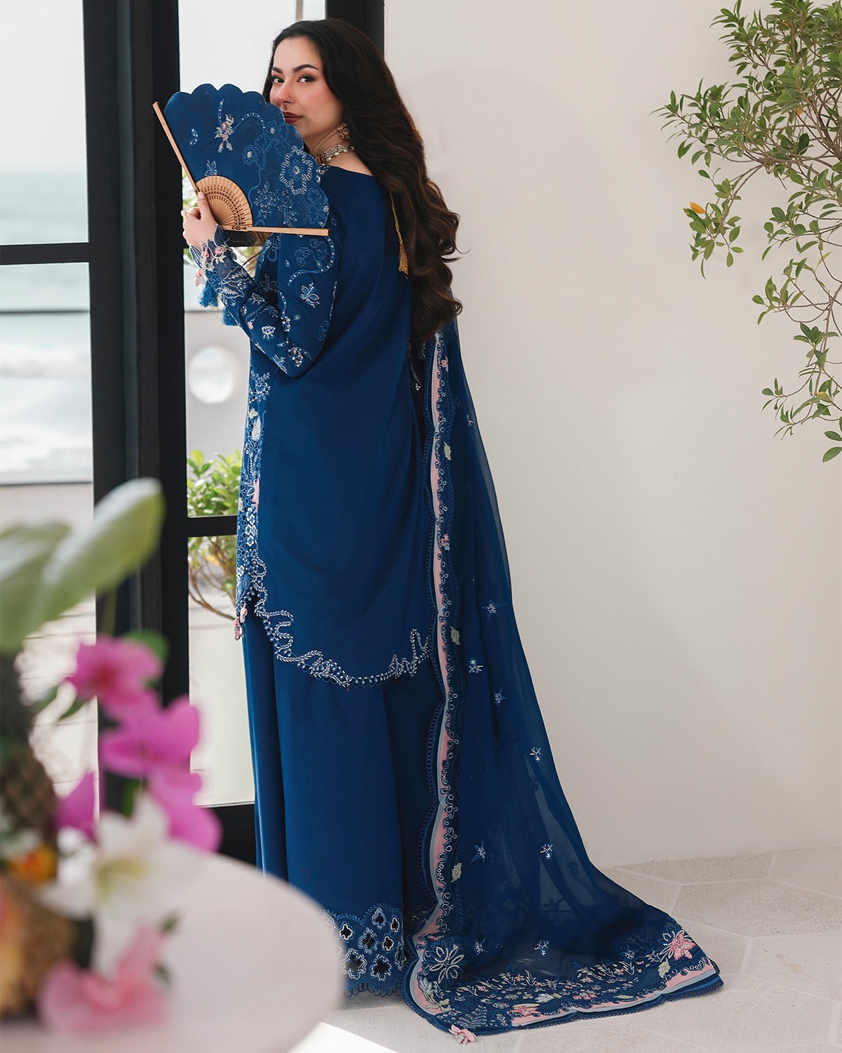 Qalamkar Sahil - Luxury Lawn Unstitched 3Pc Suit - P713