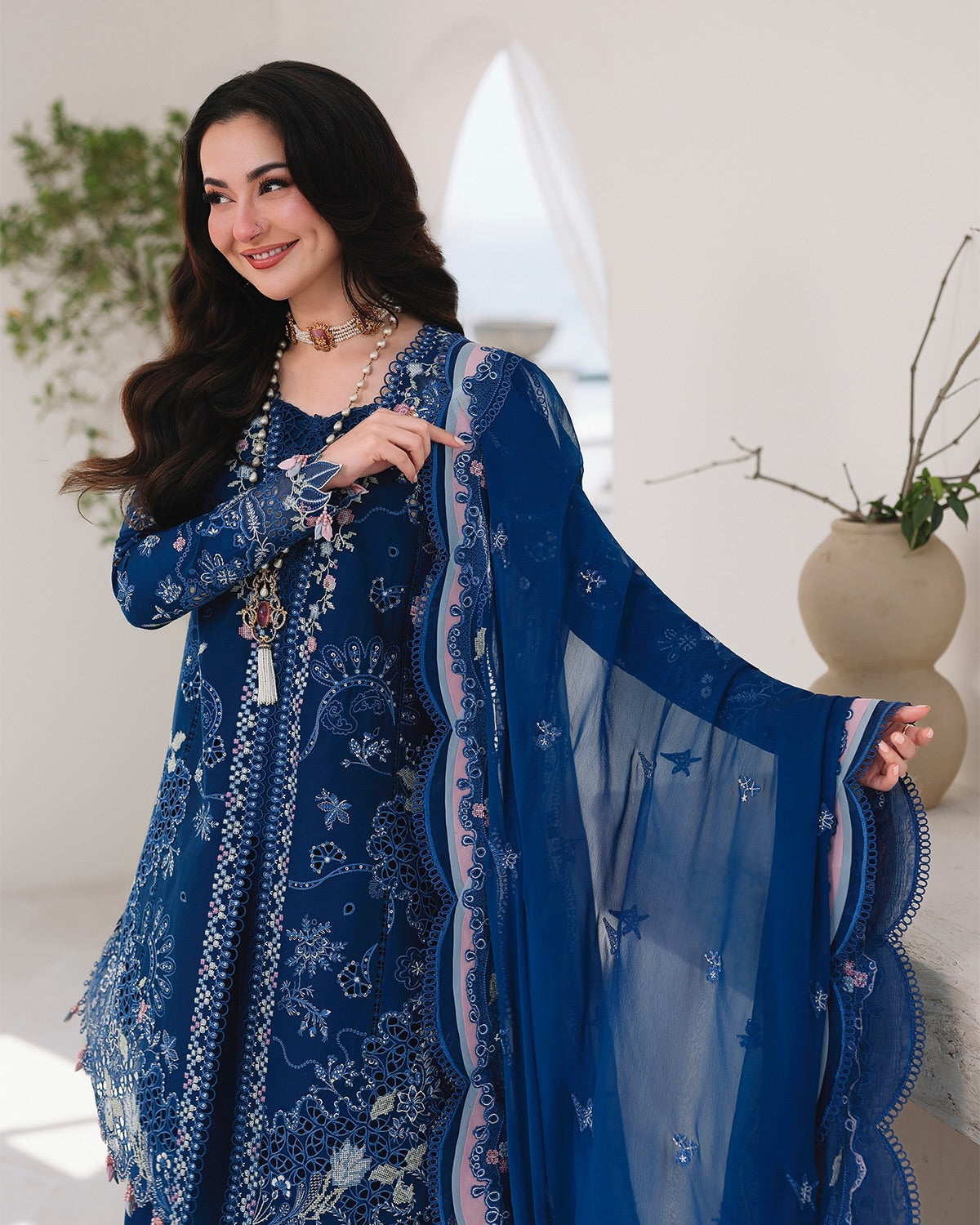 Qalamkar Sahil - Luxury Lawn Unstitched 3Pc Suit - P713